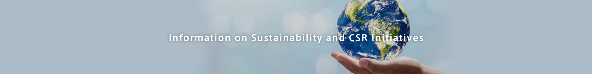 Information on Sustainability and CSR Initiatives